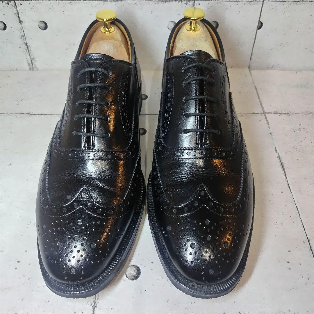 【美品】 ジョンストンアンドマーフィー ウィングチップ 内羽根 本革 革靴