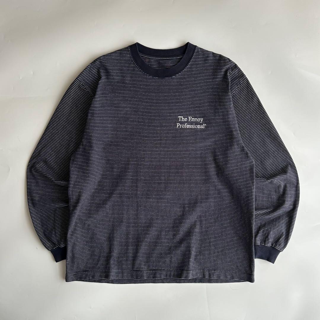 ENNOY L/S BORDER T-SHIRTS ボーダー ロンT Lサイズ エンノイ ENNOY