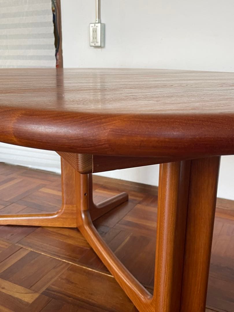 北欧 デンマークヴィンテージ チーク エクステンション ダイニング テーブル