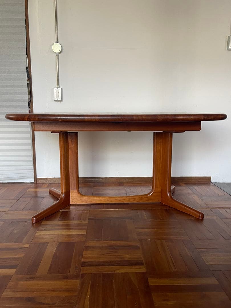 北欧 デンマークヴィンテージ チーク エクステンション ダイニング テーブル