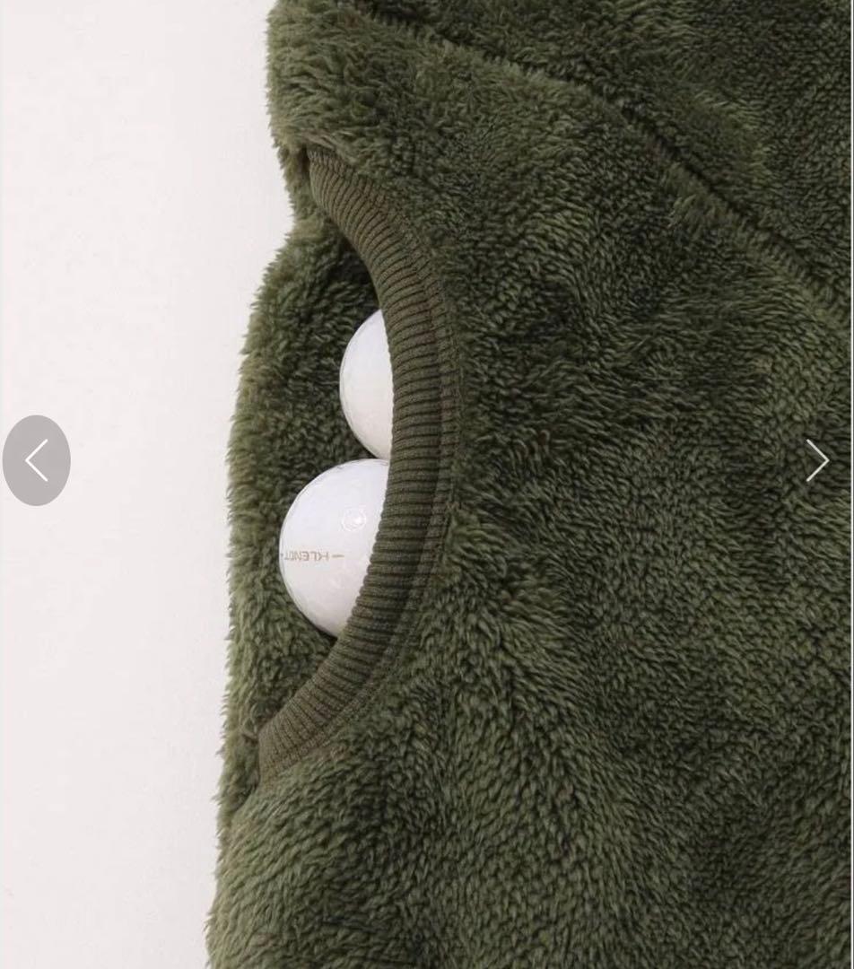 ニューエラ オリーブ色 フリースジャケット Mサイズ