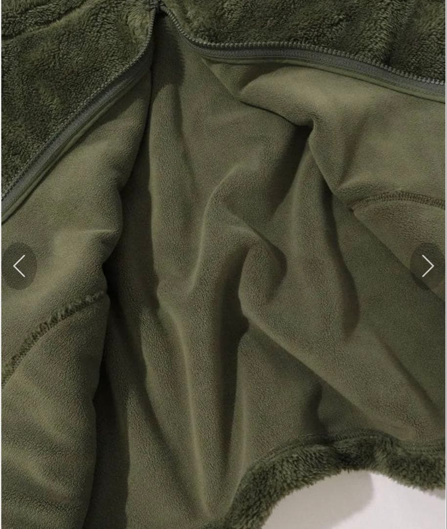 ニューエラ オリーブ色 フリースジャケット Mサイズ