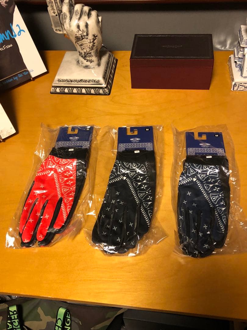 CHALLENGER チャレンジャー Glove グローブ バンダナ柄 3点