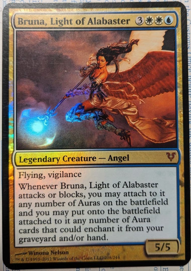 【入手困難】大判カード 雪花石を率いる者、ブルーナ 特製獄庫 プロモ foil