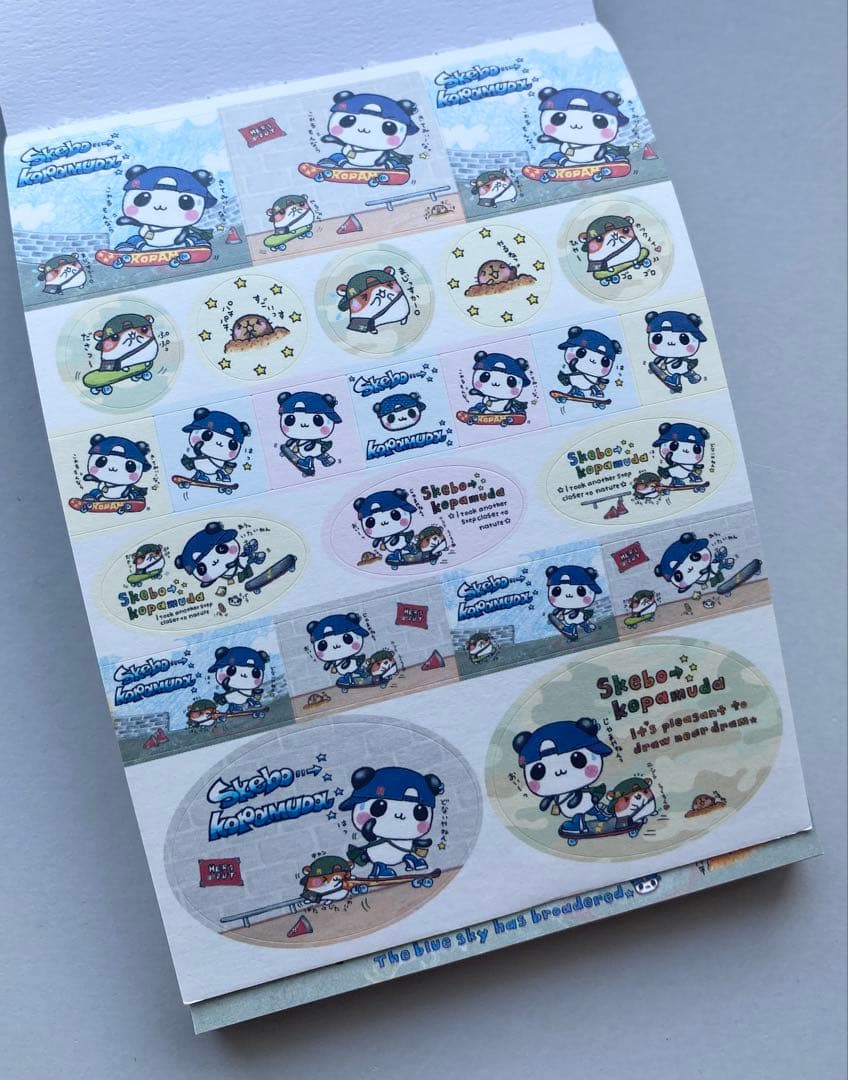 レア スケボーこぱむだ パンダ メモ帳 メモ クーリア 平成レトロ こ