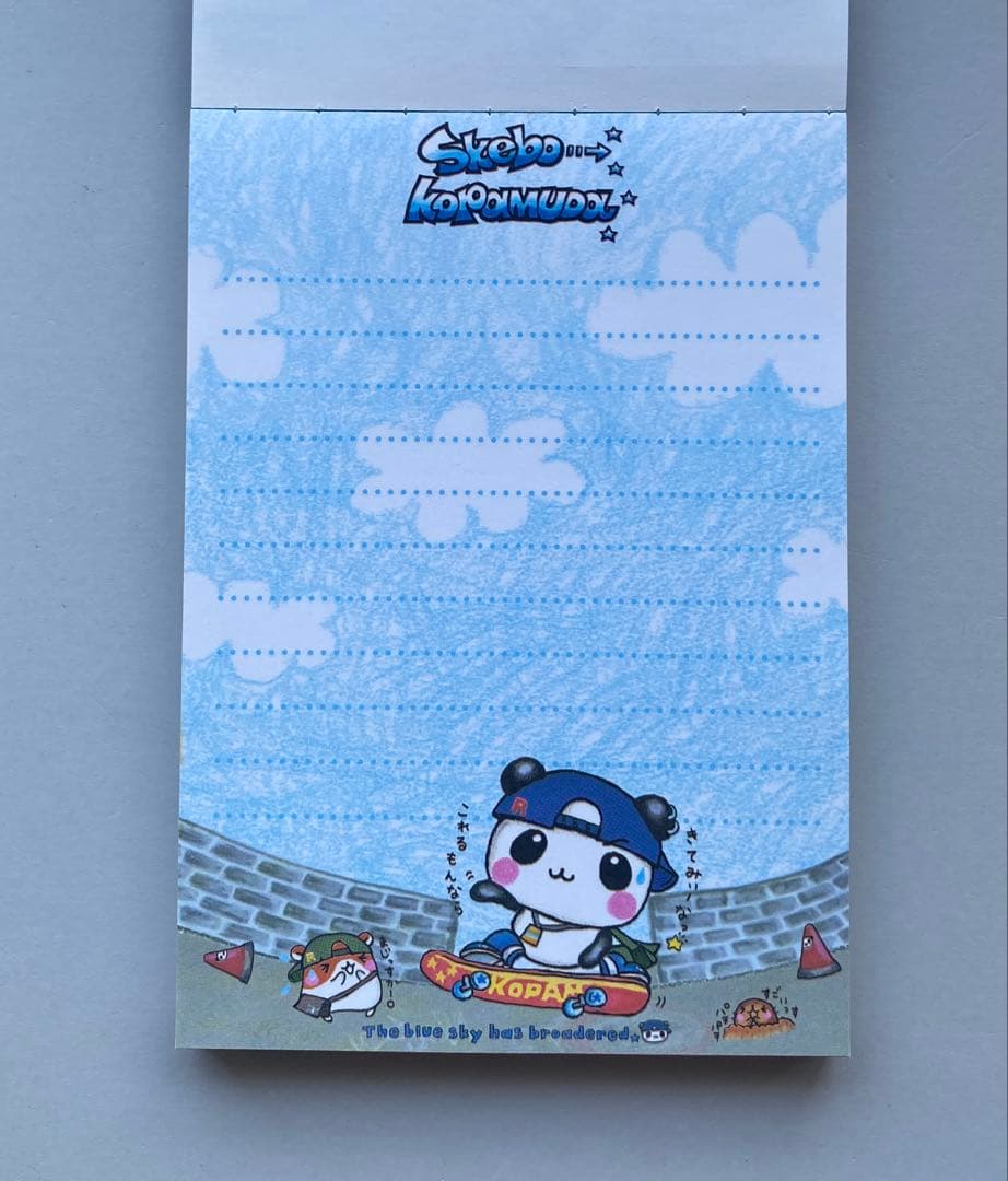 レア スケボーこぱむだ パンダ メモ帳 メモ クーリア 平成レトロ こ