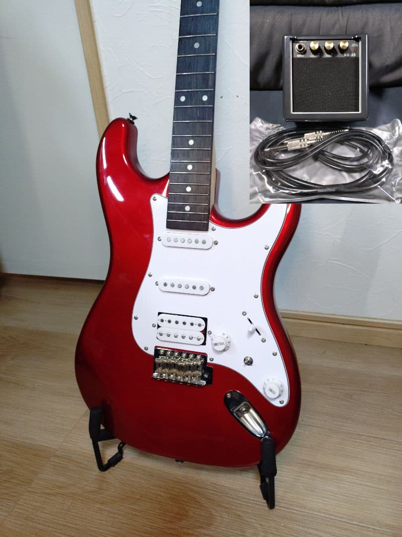 BUSKER'S　バスカーズ　BST-3H　アンプセット Amazon | BUSKER'S BST-3H CAR エレキギター初心者12点セット【軽量