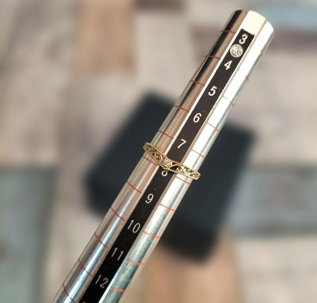 り*認様 TSUTSUMI【ツツミ】K10イエローゴールドダイヤモンドリング　8