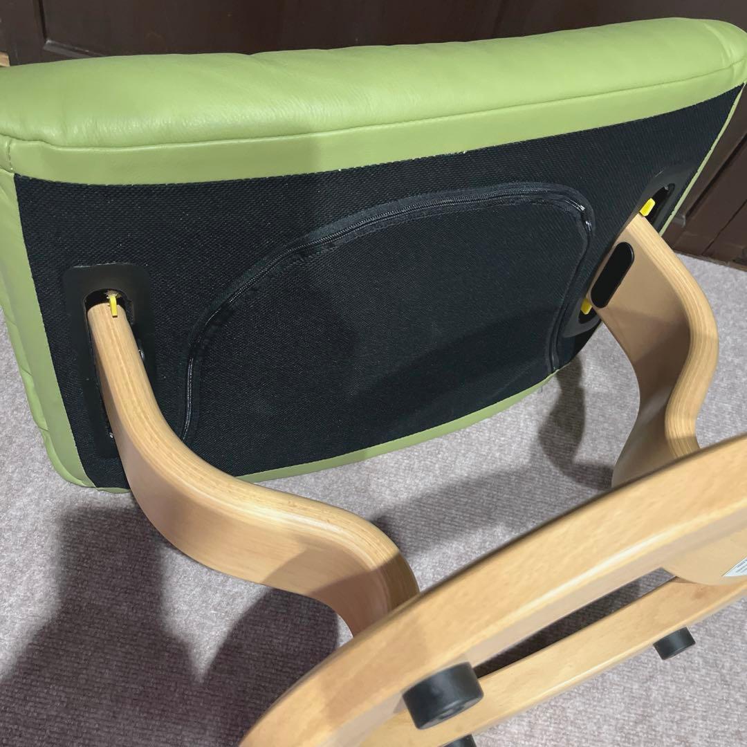 エコーネス リクライニングソファのオットマン グリーン★ チェア別出品セット販売