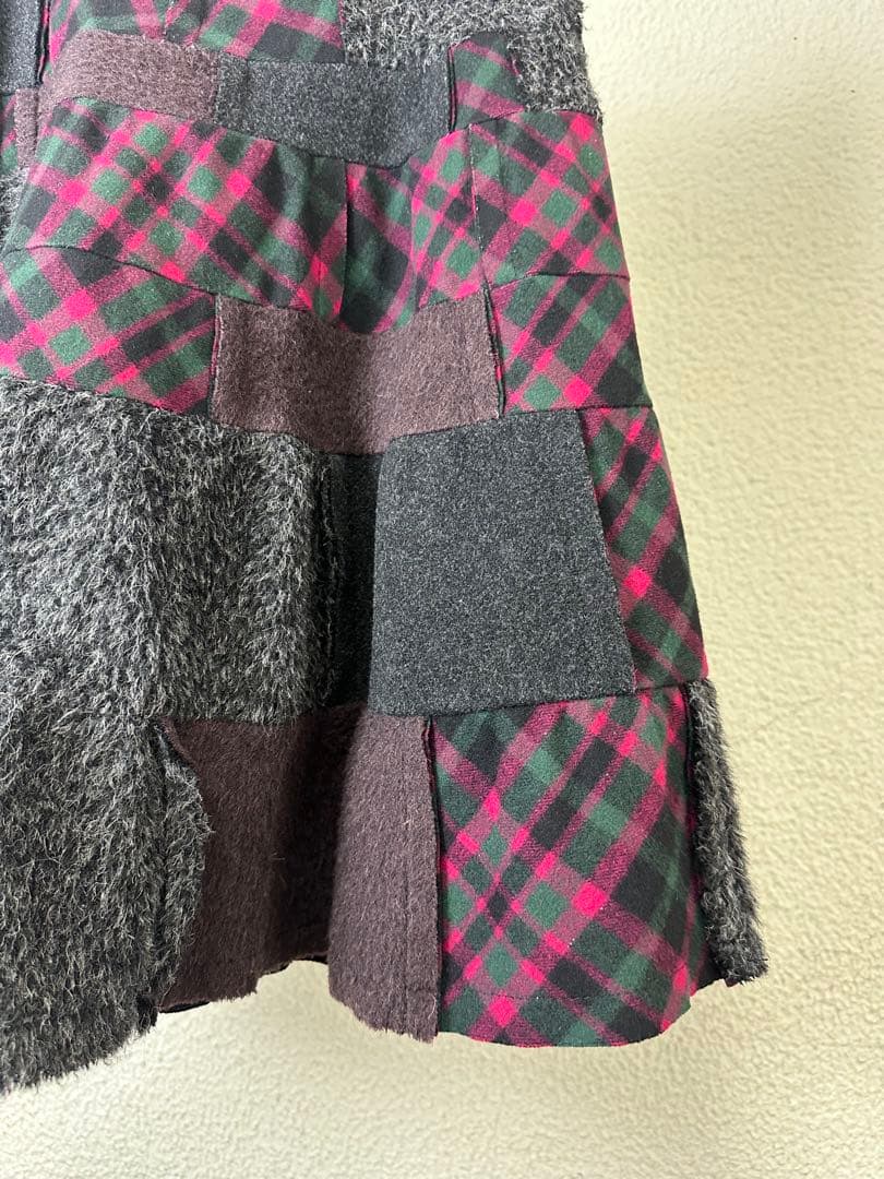 Comme des Garçons Crazy Check Skirt