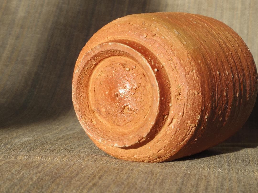 希少作★辻清明《師：板谷波山，富本憲吉》★信楽湯呑★共箱・布