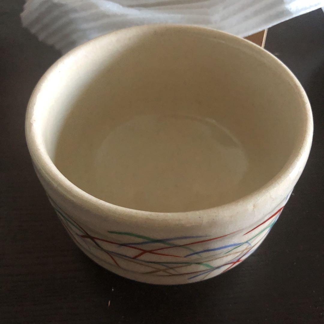 九谷焼　明山作　茶碗