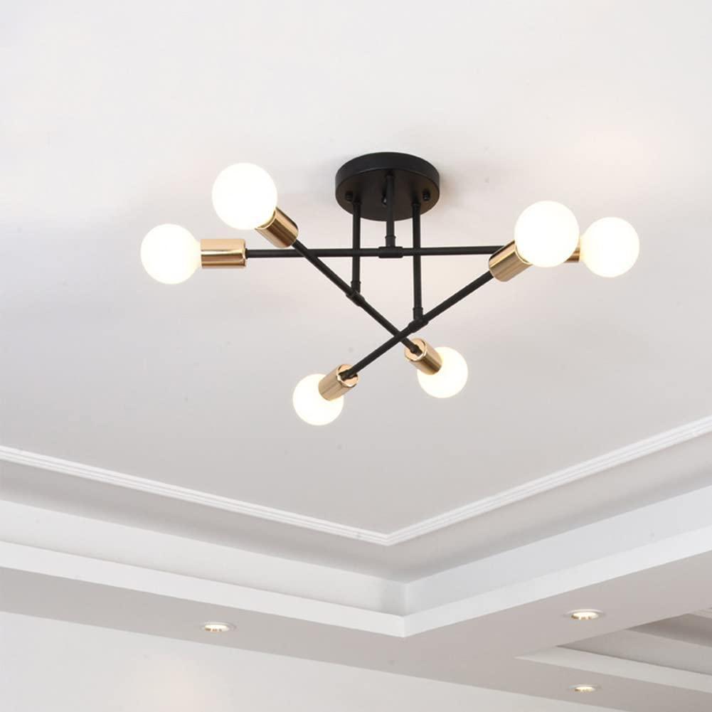 1960s メタルシェード 6灯 ペンダントランプ シャンデリア 1960s