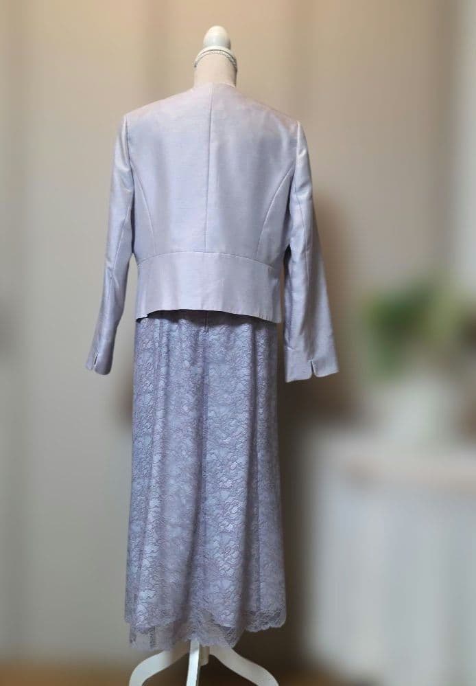 まるばのき ❗東京ソワール レースワンピース&ジャケットセット15号