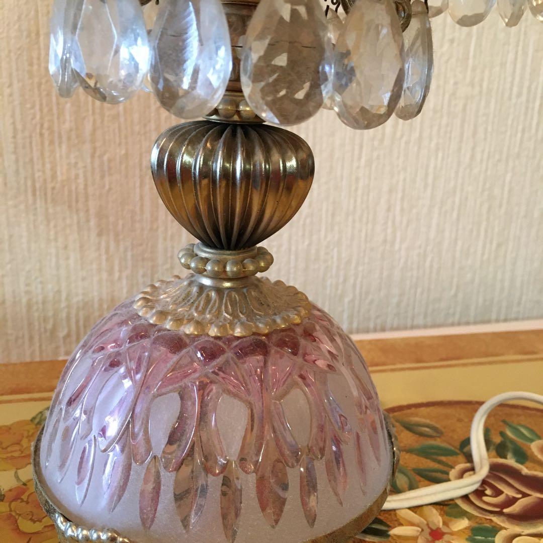 照明 ガラス フランス アンティーク 美術品