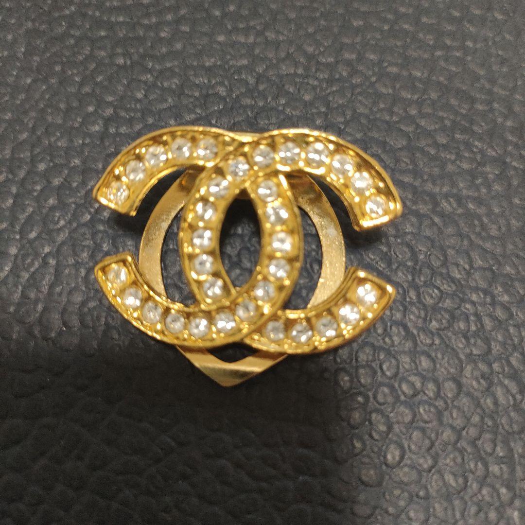 Chanel ブローチ ココ・シャネル ゴールド スカーフ留め 刻印なし