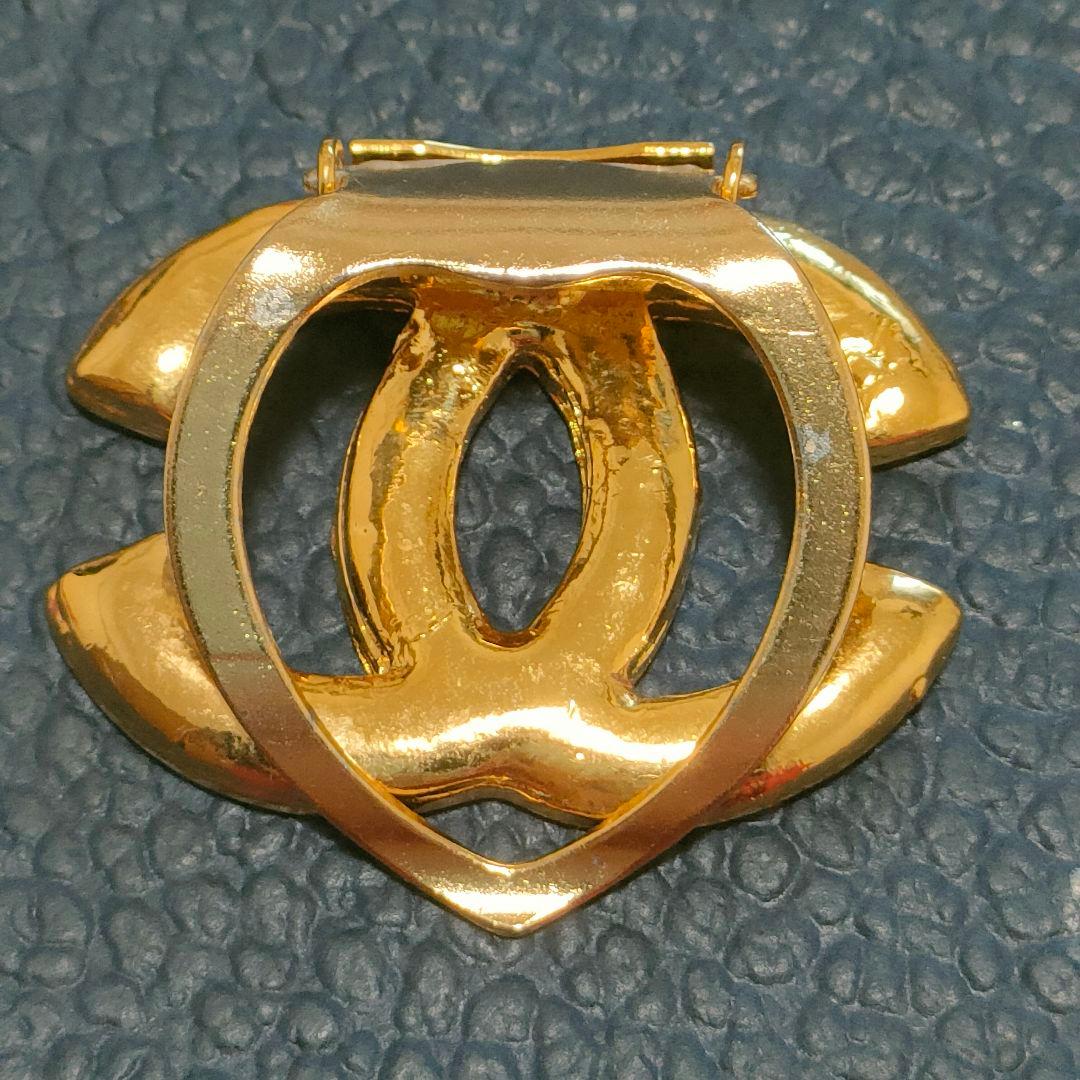 Chanel ブローチ ココ・シャネル ゴールド スカーフ留め 刻印なし