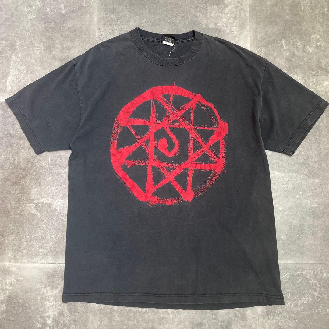 当時物鋼の錬金術師ハガレンアル アニメTシャツ 墨黒フェード