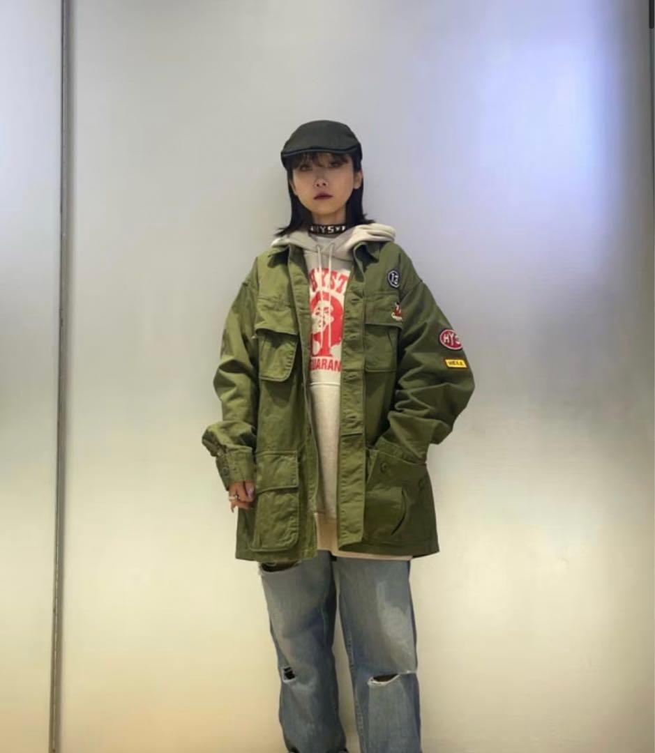 極美品 ヒステリックグラマー スタッズ ドッグカラー レッド