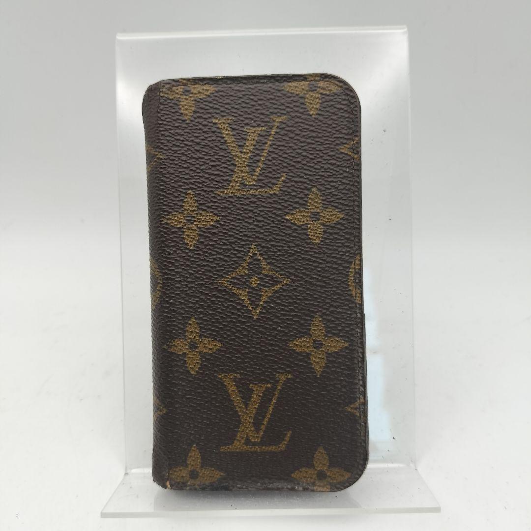 ルイヴィトン iPhoneケース 手帳型ケース モノグラム ブラウン - メルカリ