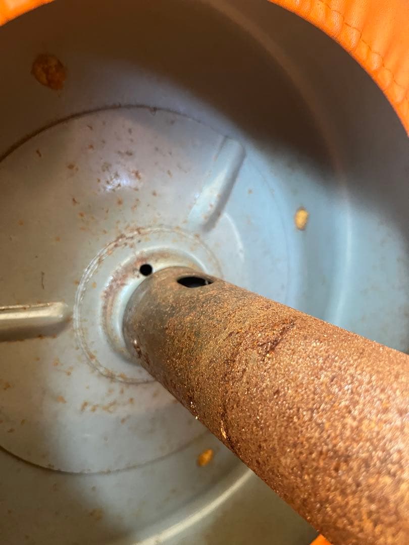 【アンティーク】回転式　丸椅子 スツール シャビー 昭和レトロ