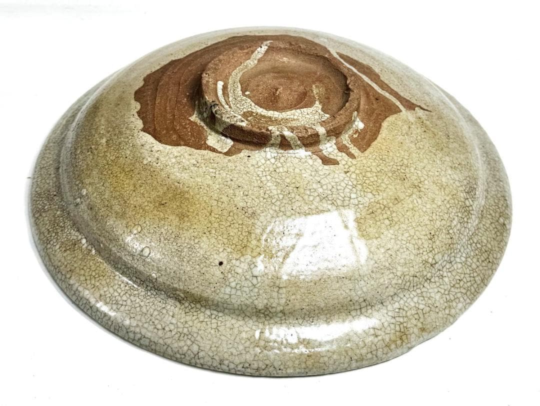 古唐津 絵唐津花鳥大鉢 約直径30cm 時代物 伝世品焼物 ウブ