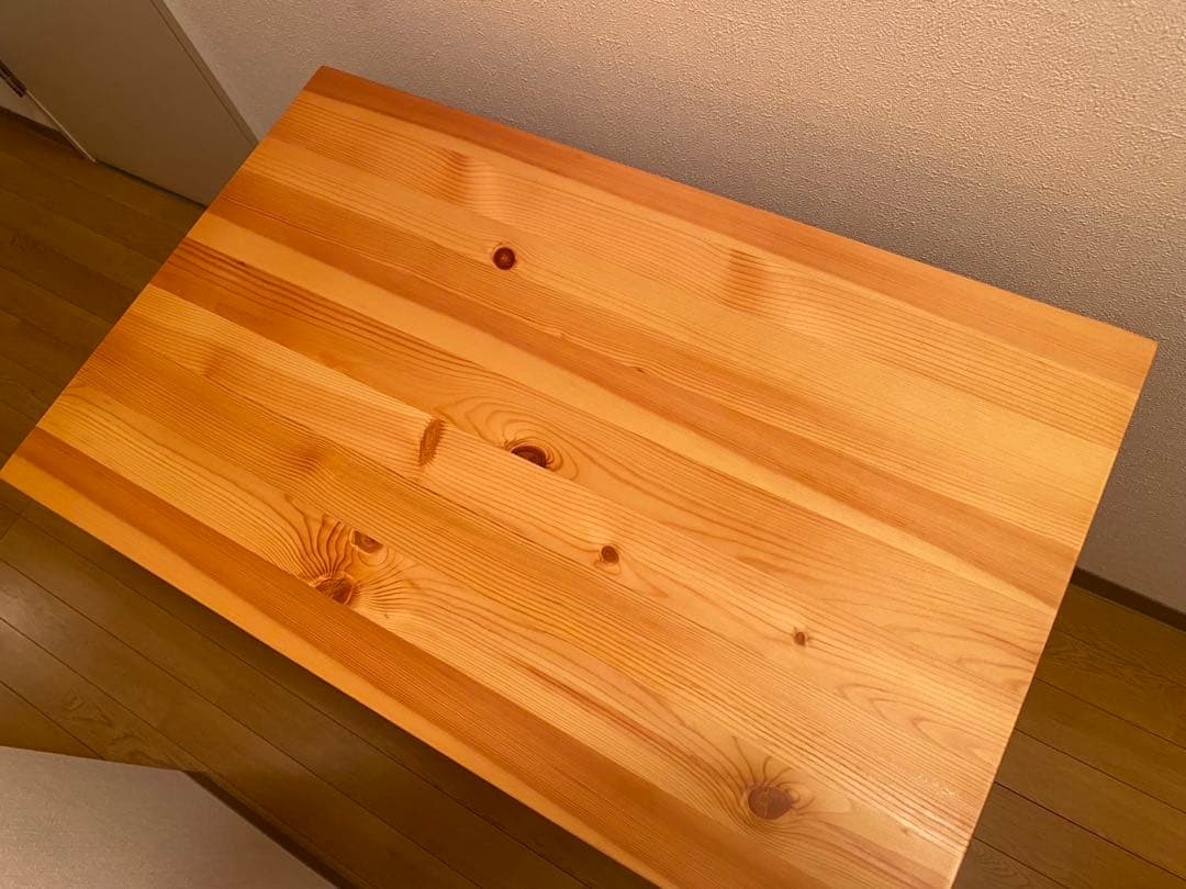 【美品・希少】無印良品 パイン材テーブル・折りたたみ式