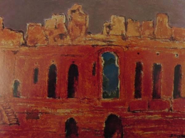 三岸節子、「テアトルの廃墟」、厳選、希少画集・額装画、人気作品