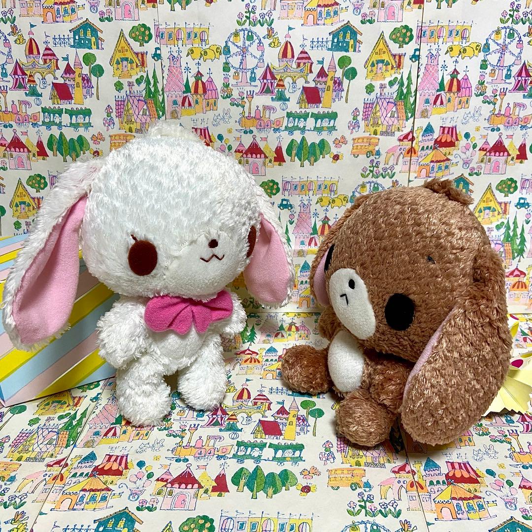 平成レトロ サンリオ シュガーバニーズ 頭手足可動 ぬいぐるみ しろう