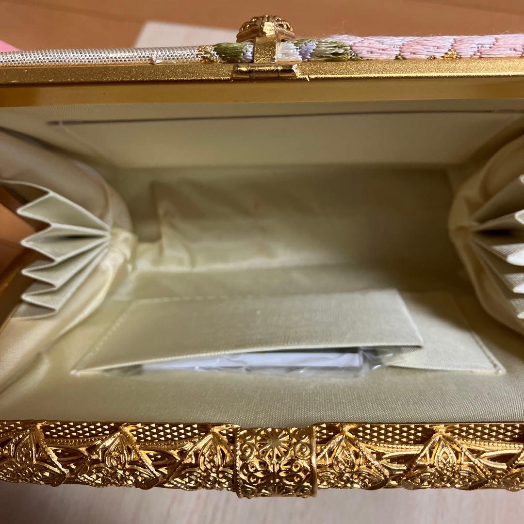 刺繍入り和装用バッグと草履セット