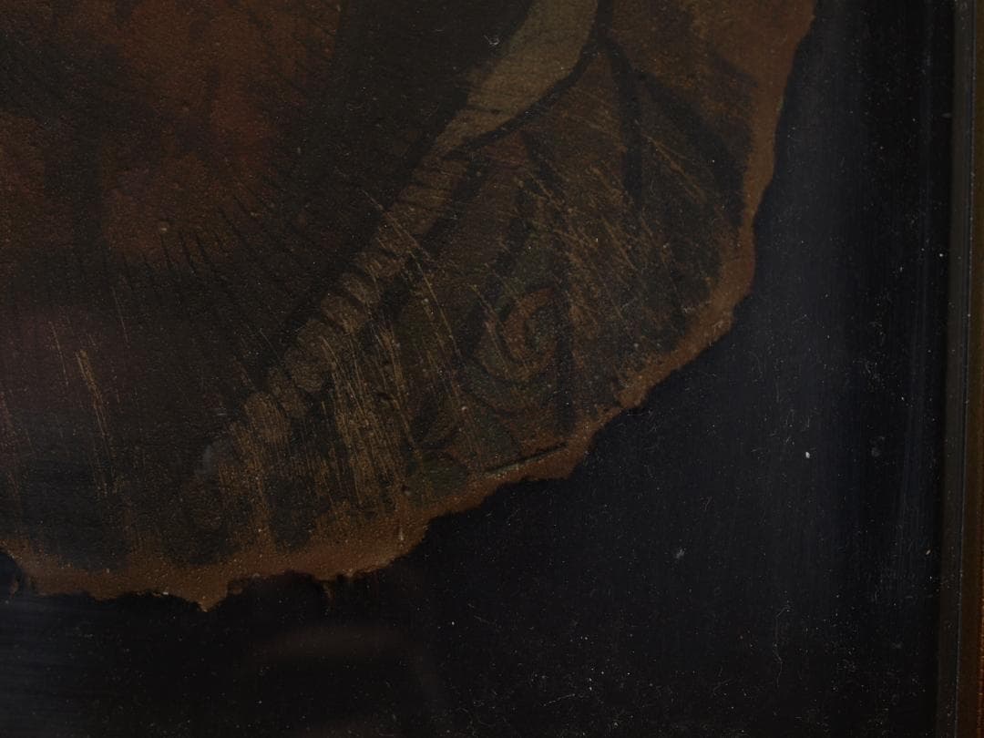 骨董市掘り出し品 唐時代　敦煌莫高窟壁画 彩絵発掘品 AK1947A7-2