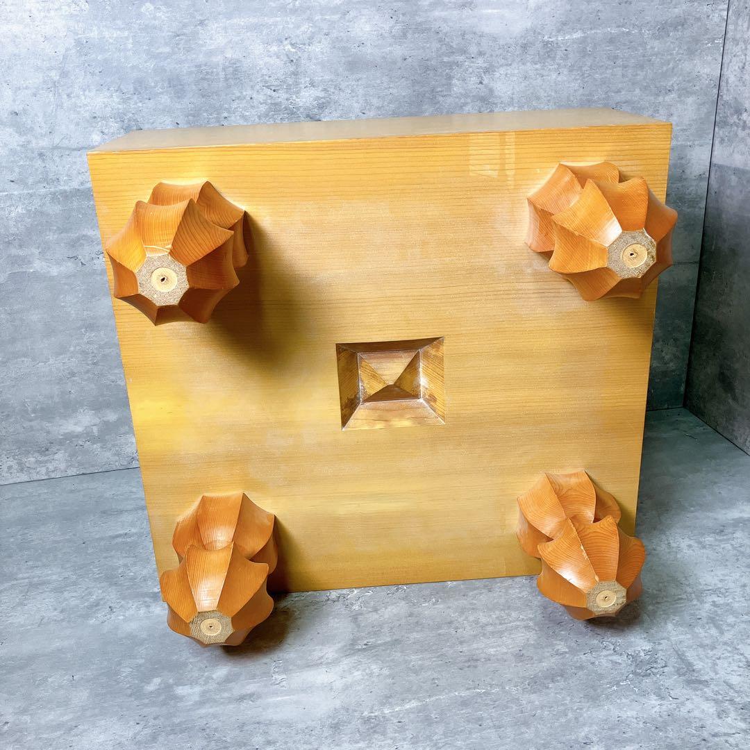 蛤碁石32号サイズ 5.7寸柾目碁盤 蓋つき セット