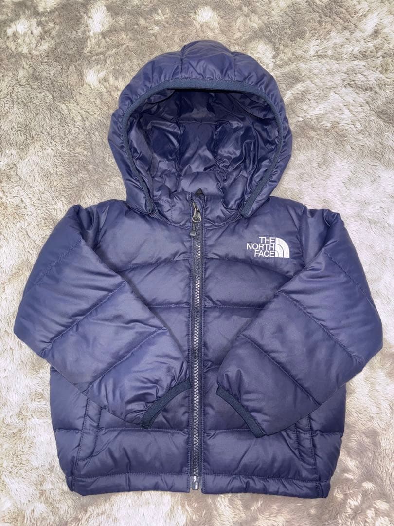 THE NORTH FACE フード付きダウンジャケット ネイビー