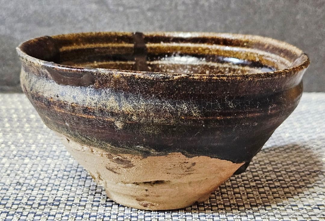 桃山時代 古唐津 川古窯 呼び継ぎ茶碗 古陶磁器 陶片 残欠 桃山茶陶