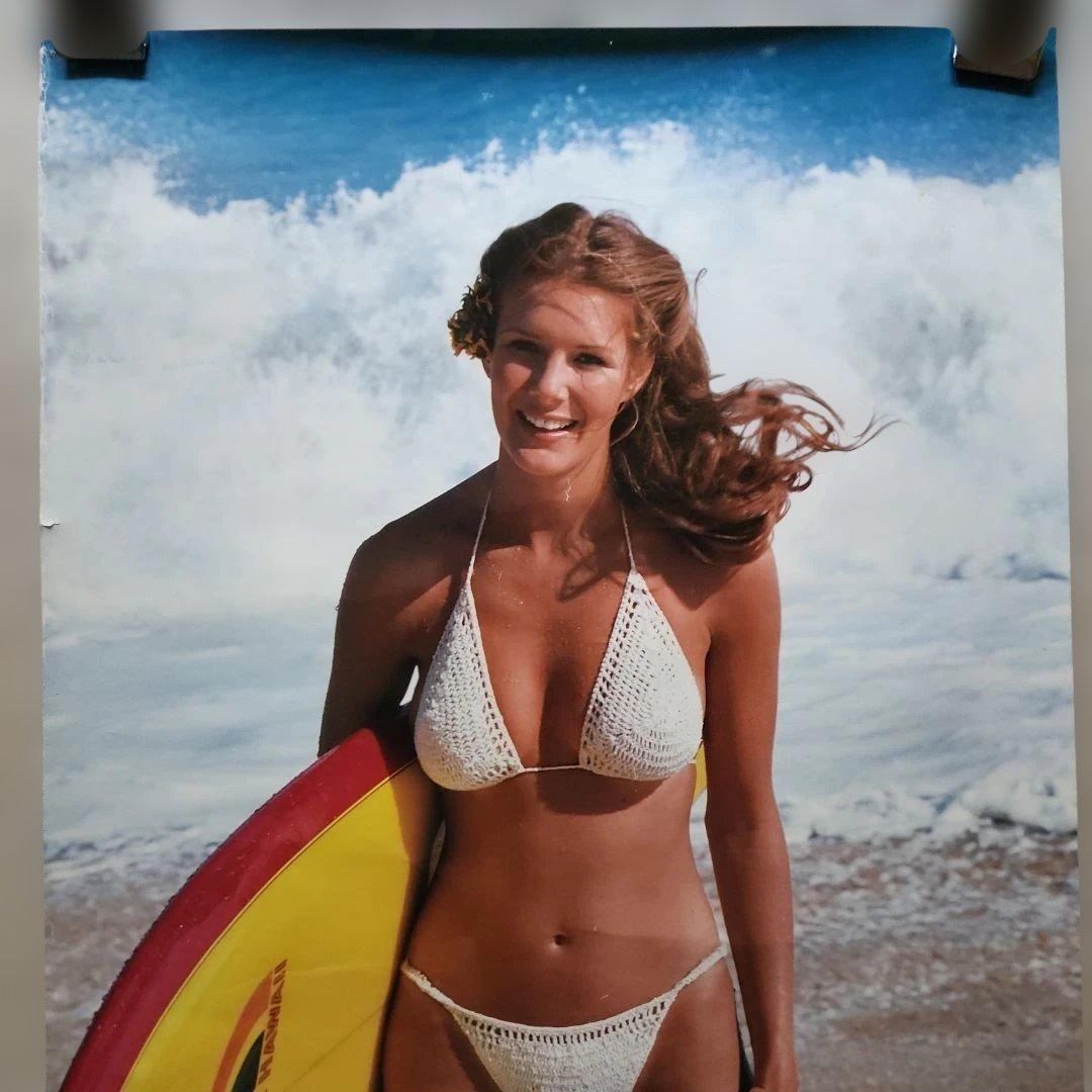 JAL ハワイ 日本航空 70s ビキニ サーフィン 企業ポスター 昭和レトロ