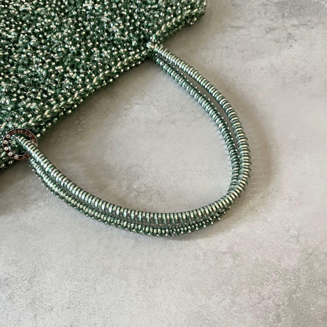 【未使用級✨】アンテプリマ　ワイヤー　インナーバッグ・保存袋×2付き　グリーン