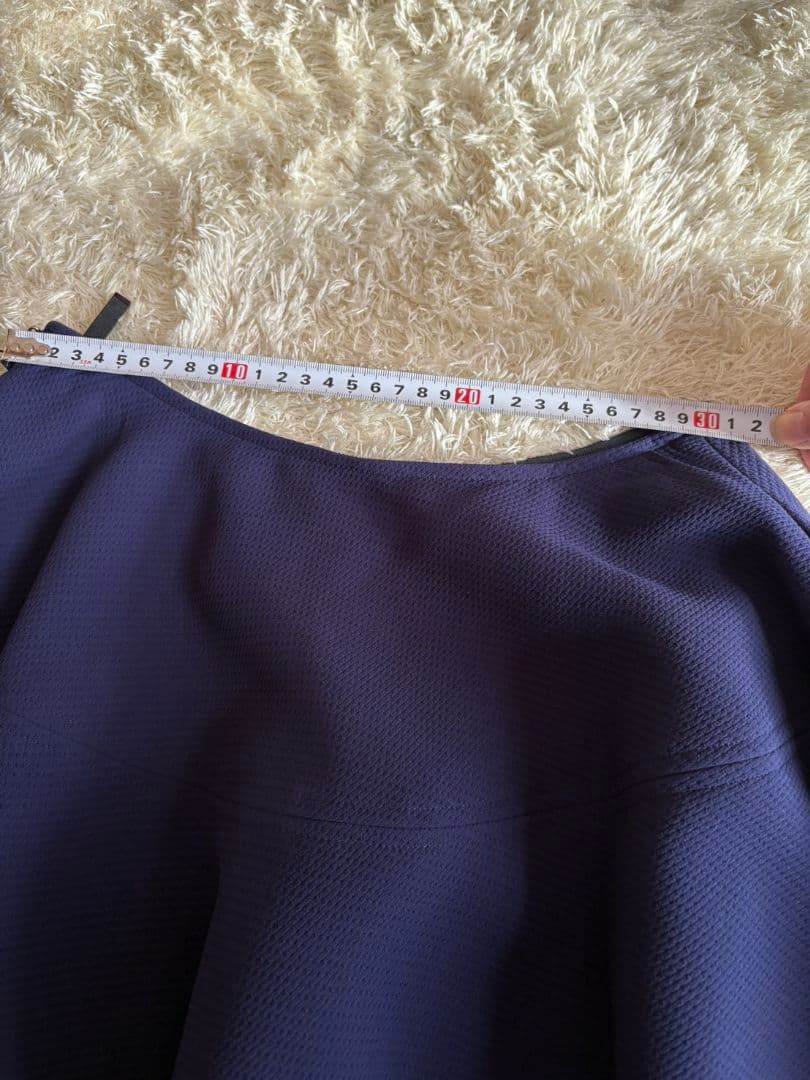 【新品タグ付き】FOXEY NEWYORK ネイビー フレアスカート 38