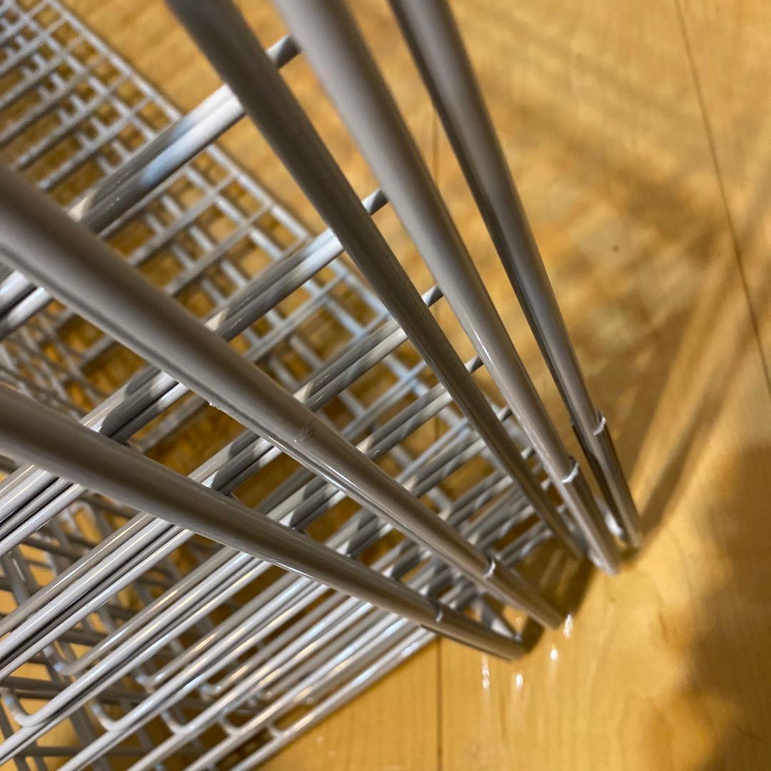 無印良品　シルバー ランドリーラック 追加カゴ　バスケット　84cm 4個セット