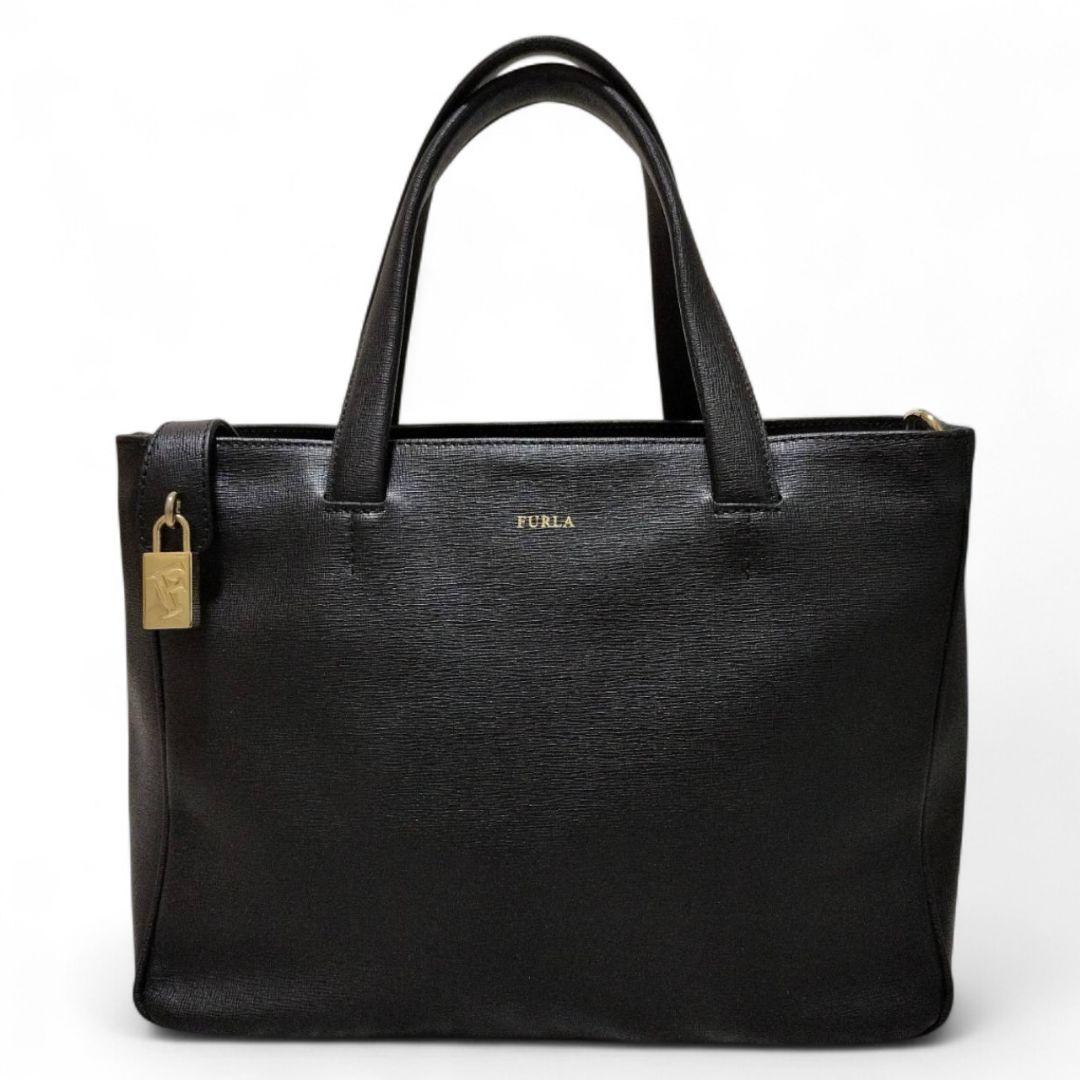 【美品】 FURLA フルラ ハンドバッグ ショルダーバック 2way レザー