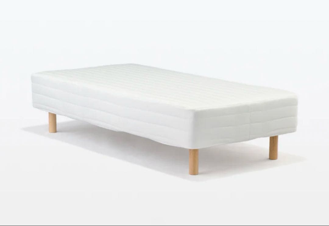 無印良品　脚付マットレス　ポケットコイル　（洗えるカバー　組み立て仕様）