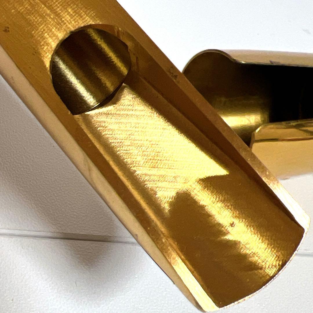 良品】テナーサックス用 メタルマウスピース ゴールド リガチャー 83g