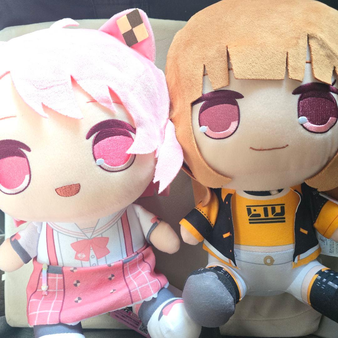 カラフルピーチ 2点セット のあ えと おおきなBIGぬいぐるみ - メルカリ