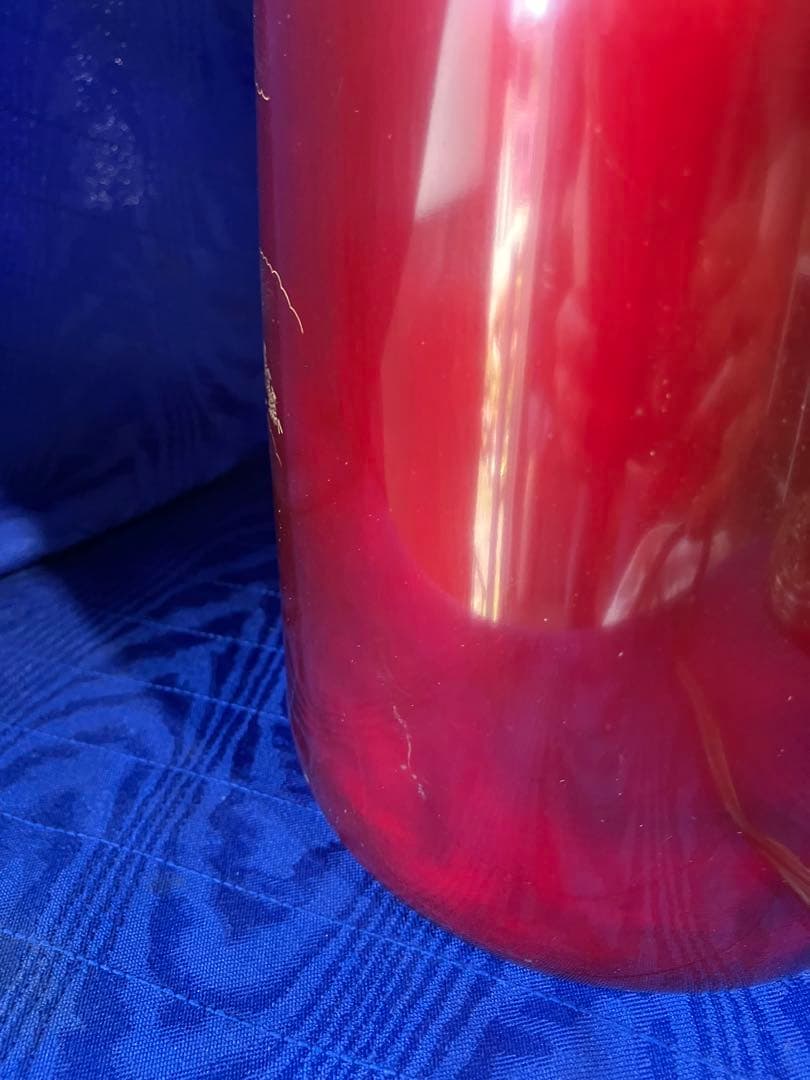 電気スタンド　ビンテージ　漆風　ラデン細工