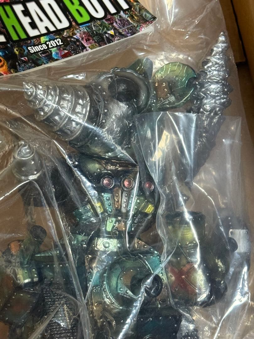 定価以下 マーミット スカルヘッドバット ドリルXタンク インディーズソフビ