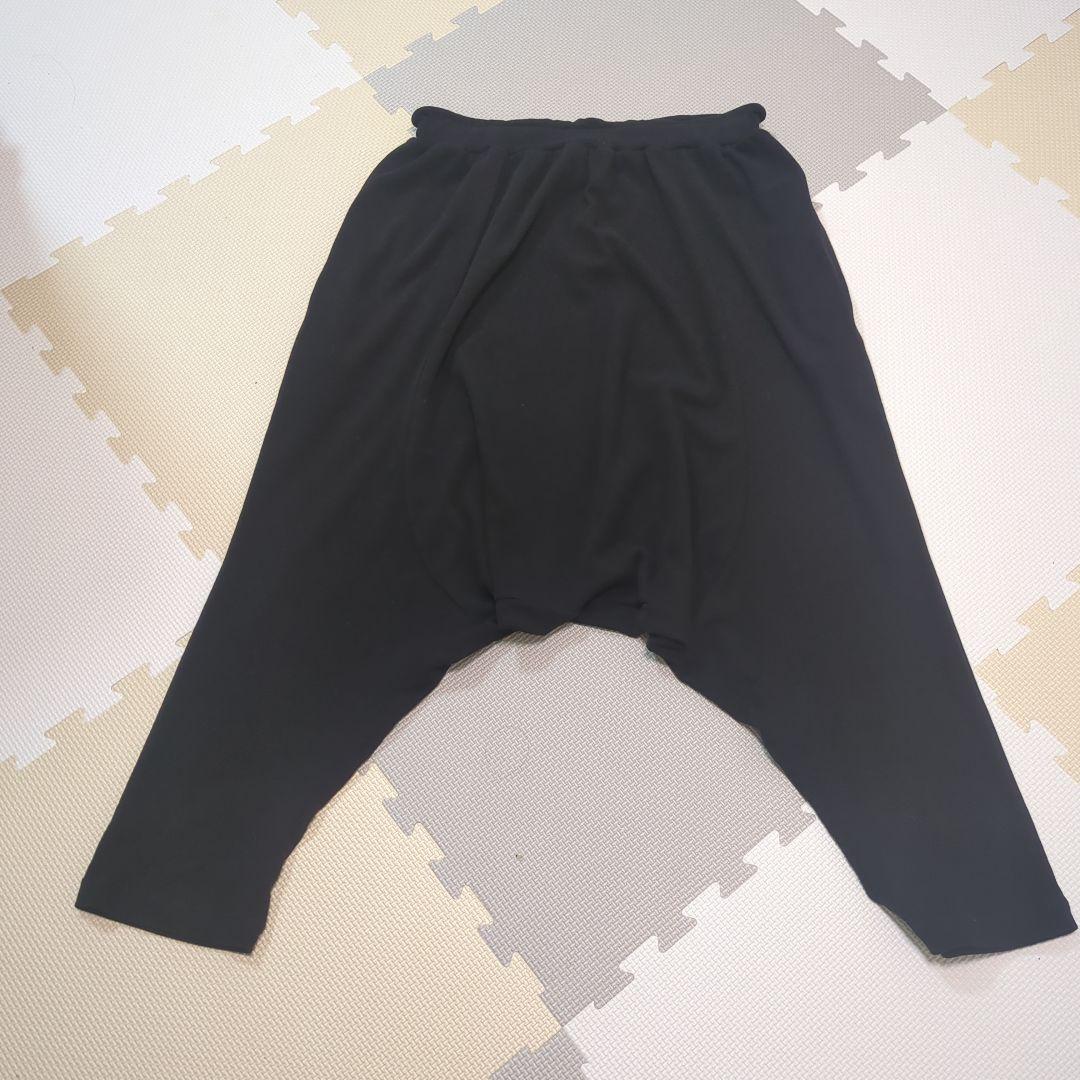 未使用　yohji yamamoto ヨウジヤマモト　黒サルエルパンツ