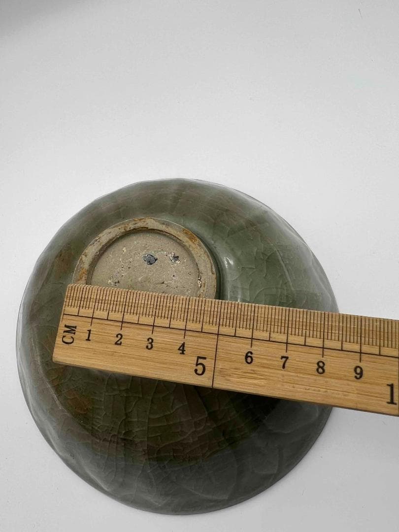 宋時代 青磁 耀州窯刻蓮瓣文碗 茶盞 青瓷鉢 茶碗 唐