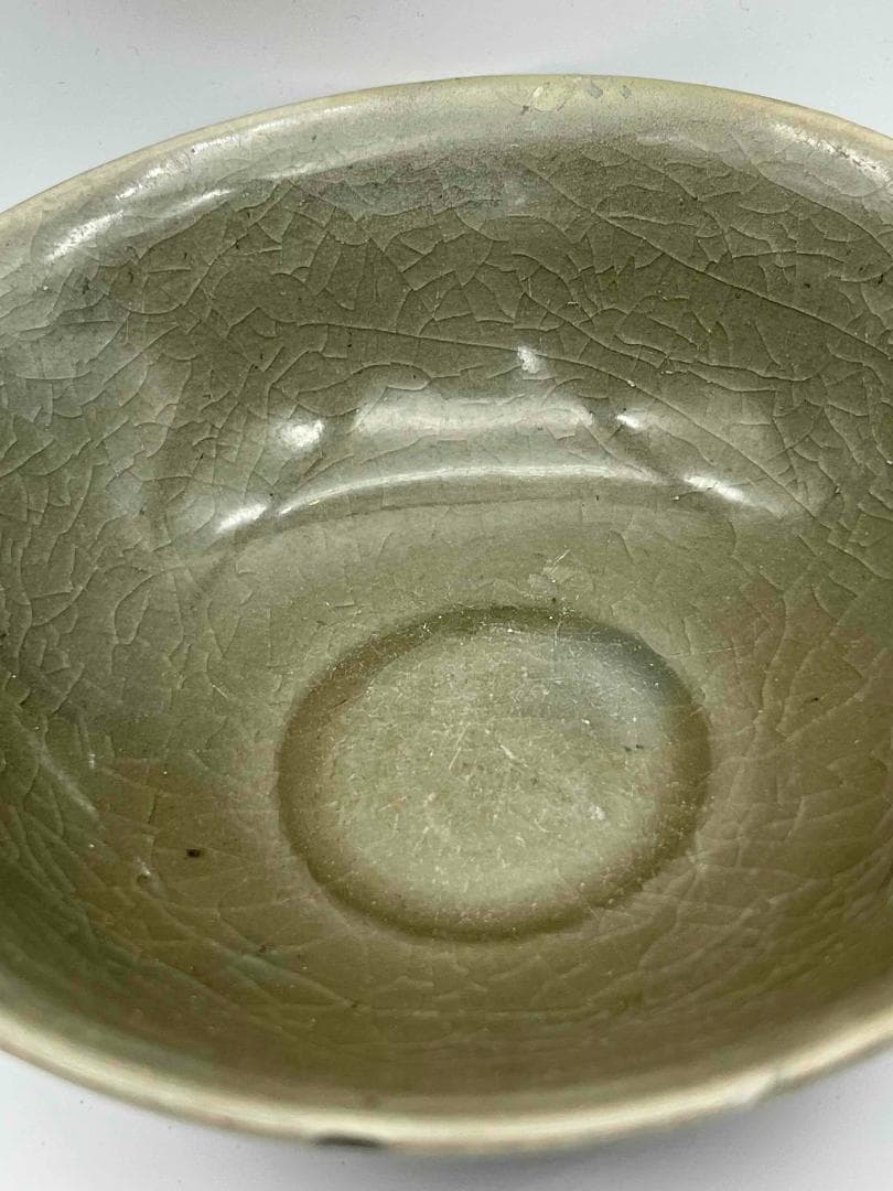 宋時代 青磁 耀州窯刻蓮瓣文碗 茶盞 青瓷鉢 茶碗 唐