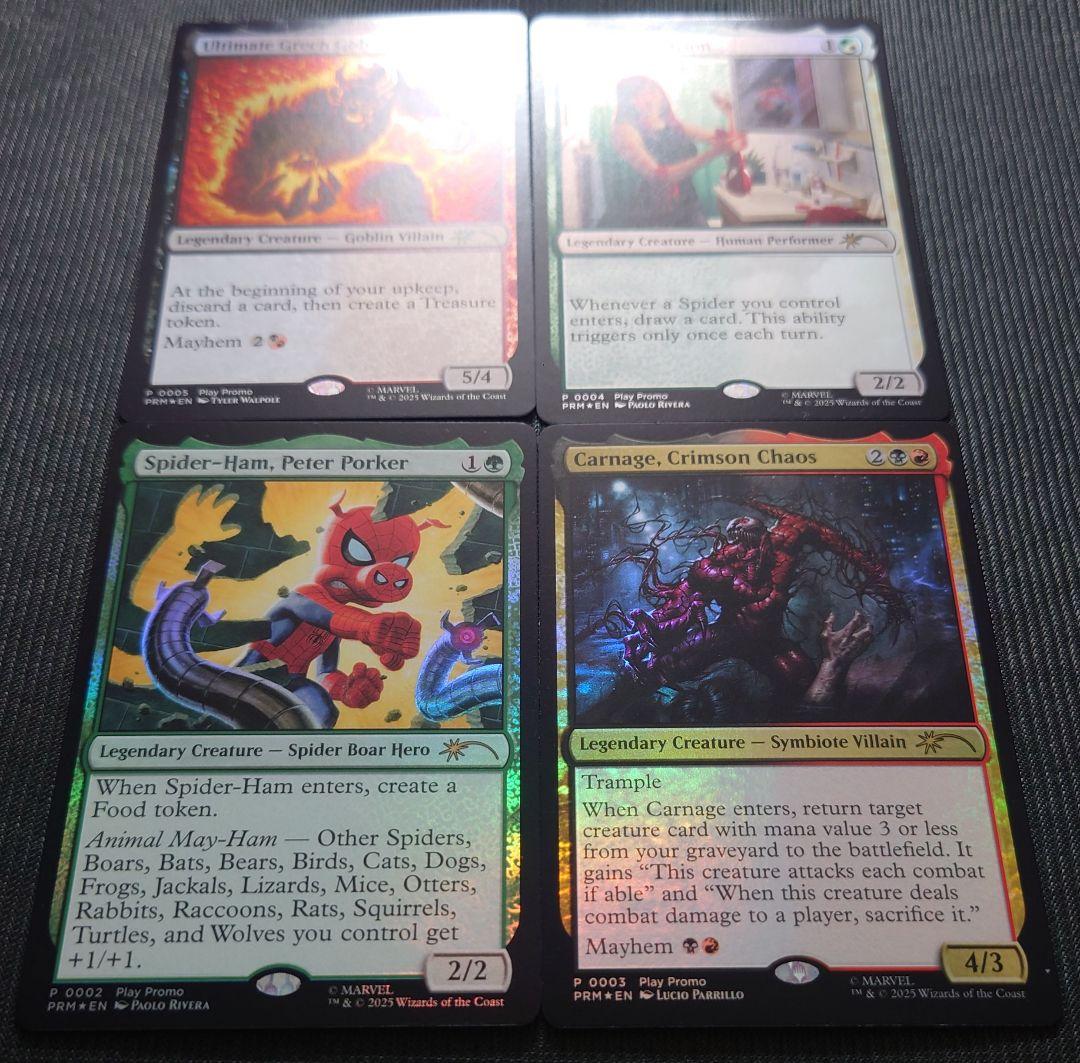 mtg 超稀少 プレブ産 ボーダーレス FOIL 英語 真紅の混沌、カーネイジ