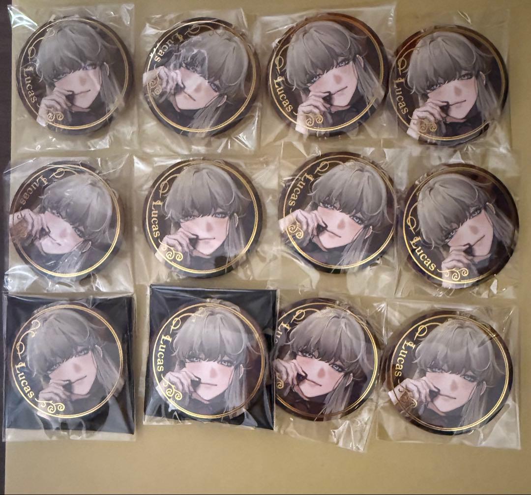 終ヴィル　バレンタイン　缶バッジ　リュカ　12点 終ヴィル バレンタイン 缶バッジ リュカ 12点 終ヴィル バレンタイン