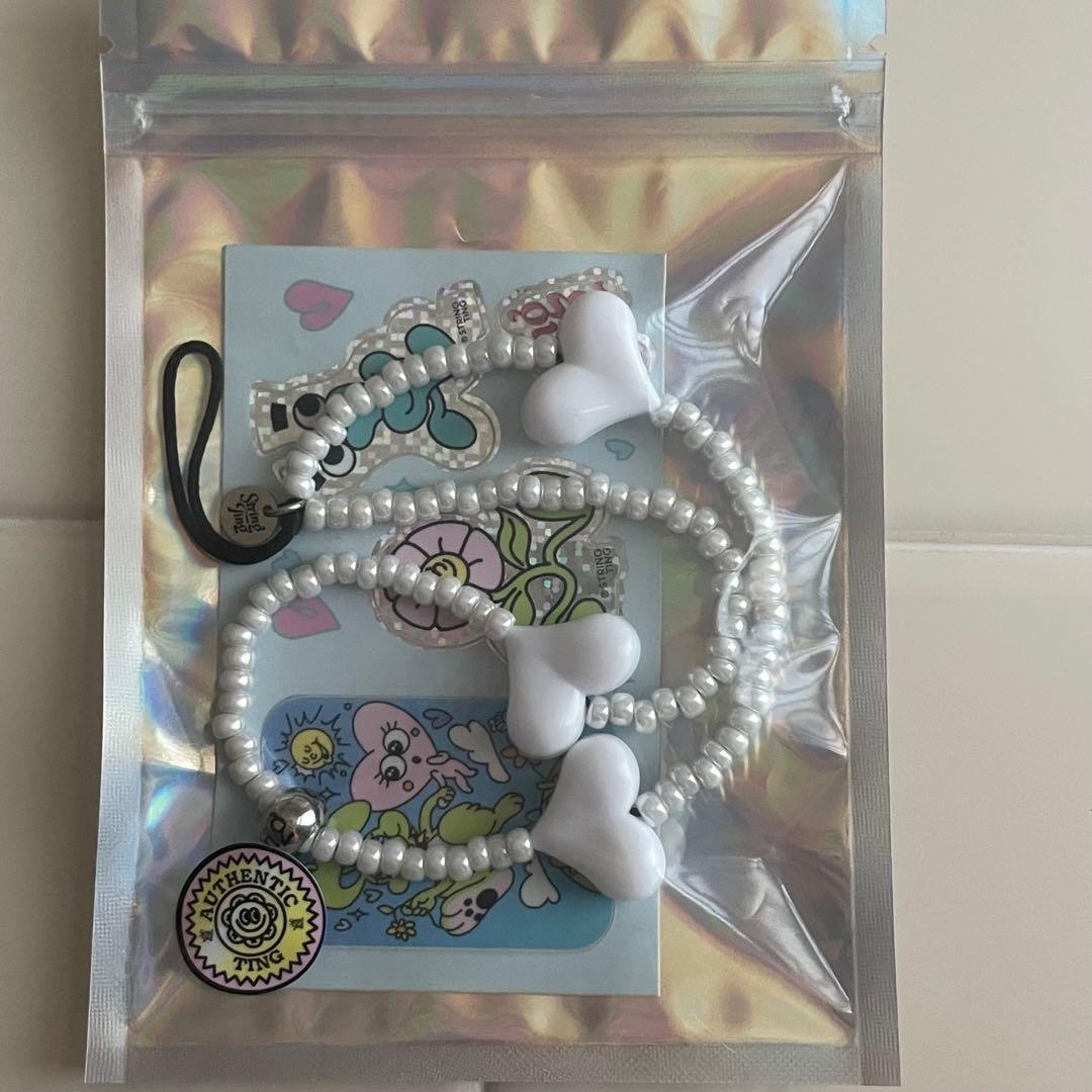 正規品 ストリングティングstring ting スノーキャンディー ハート 白